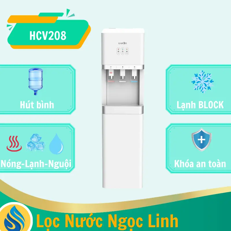 Cây nước nóng lạnh Karofi HCV208